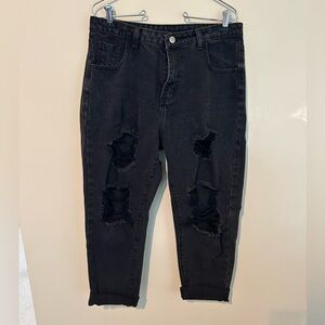 Mom Jeans, straight leg. Unknown brand.